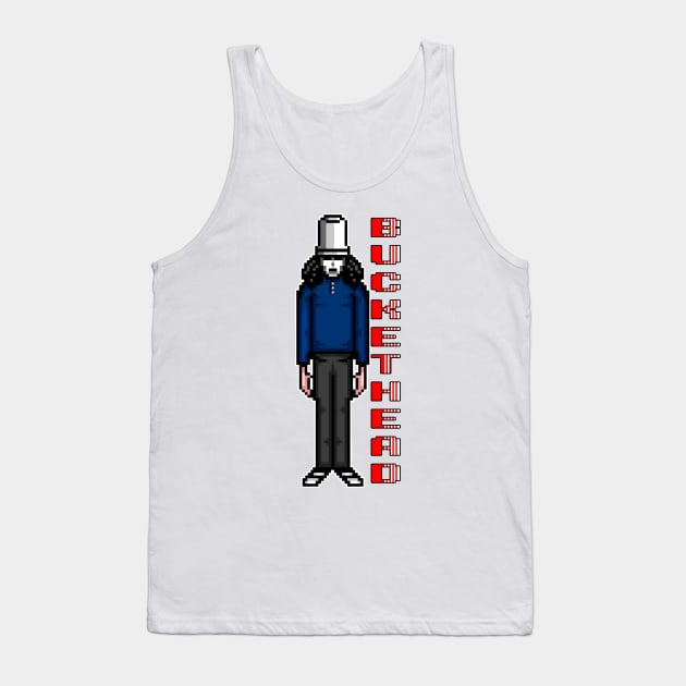 Buckethead Sprite (With Text) Tank Top by NateArtDesign